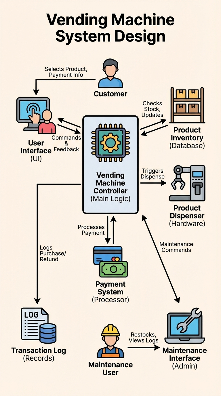 Vending Machine Transaction State Diagram