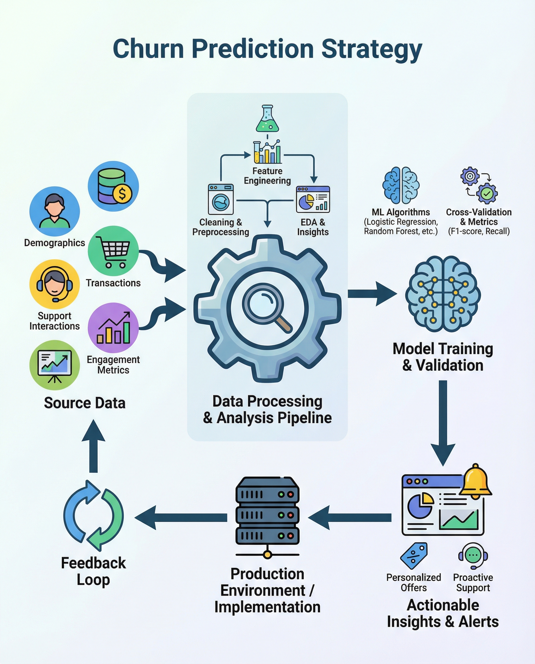 Churn prediction diagram
