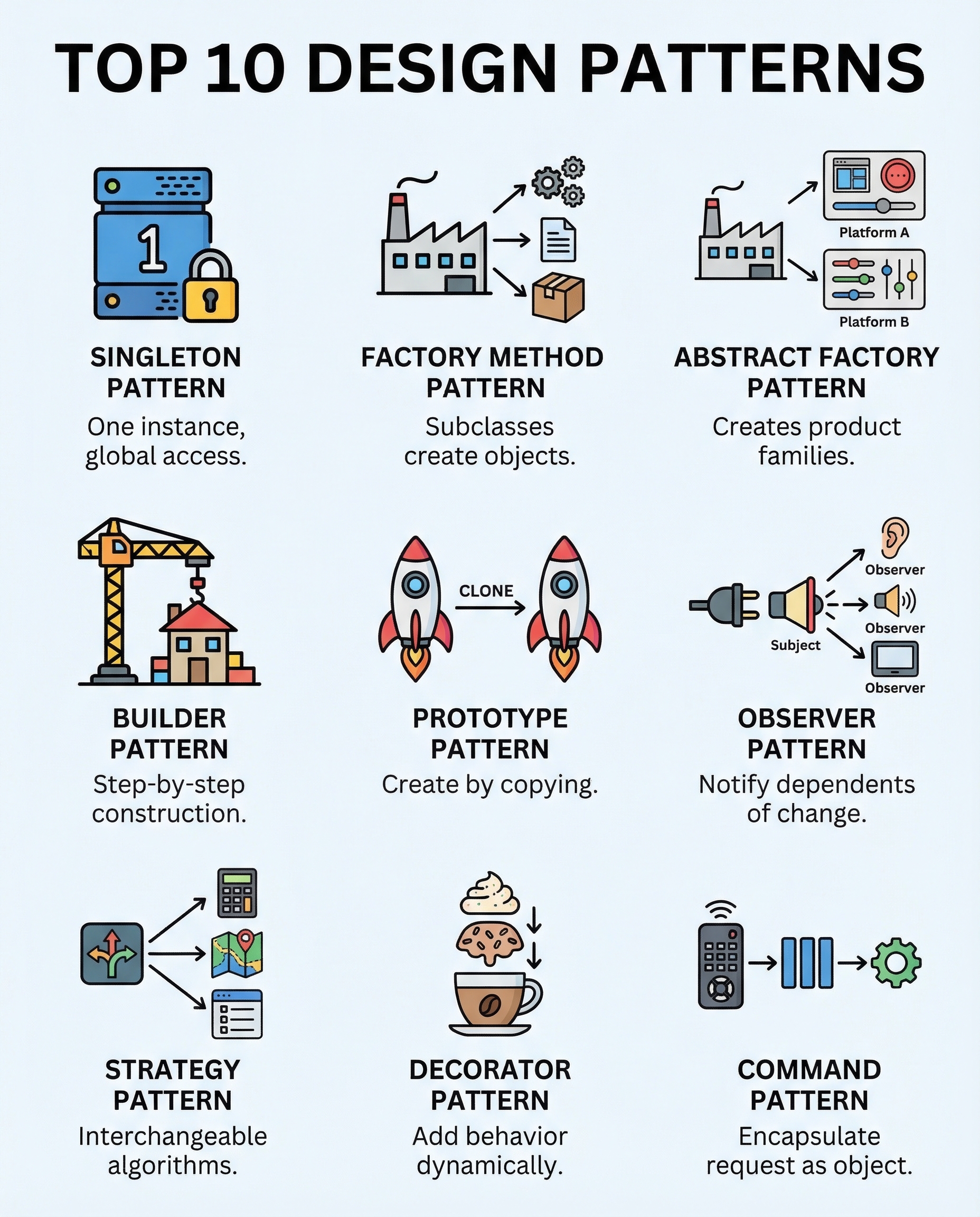 Design patterns mermaid diagram
